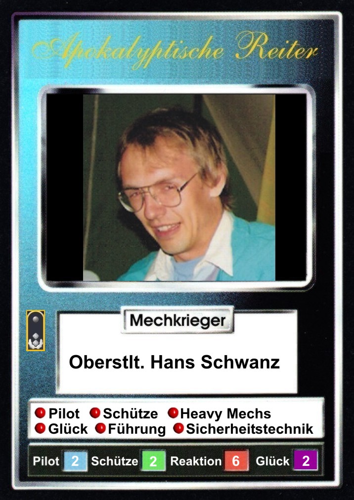 Ausweis von Oberstleutnant Schwanz